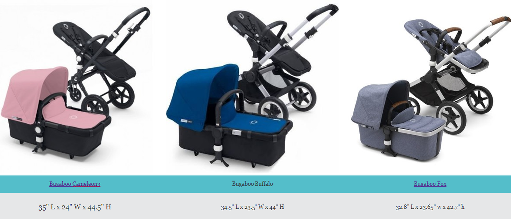 Compare the Bugaboo Fox vs Bugaboo Cameleon3 vs Bugaboo Buffalo!