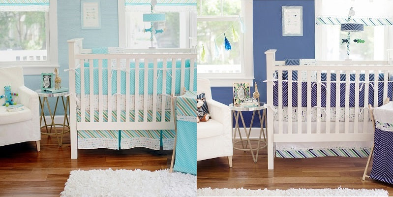 My Baby Sam Follow your Arrow in Aqua & Navy