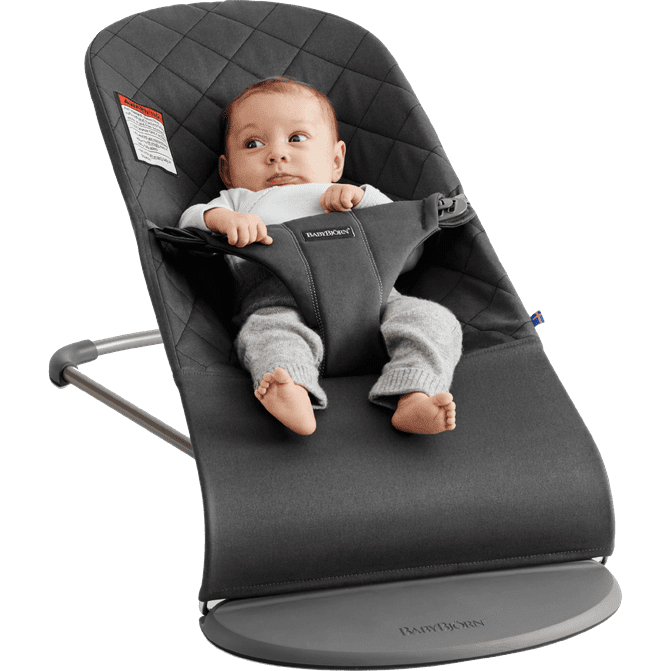 BabyBjörn Bouncer Bliss, Cotton, Black (006016US)