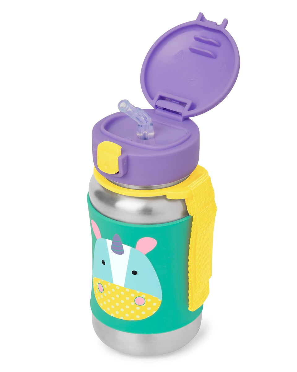 Skip Hop Skip hop Zoo 12 Oz Stainless Steel Butterfly Straw Bottle