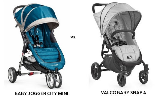 Compare the Baby Jogger City Mini vs Valco Baby Snap4