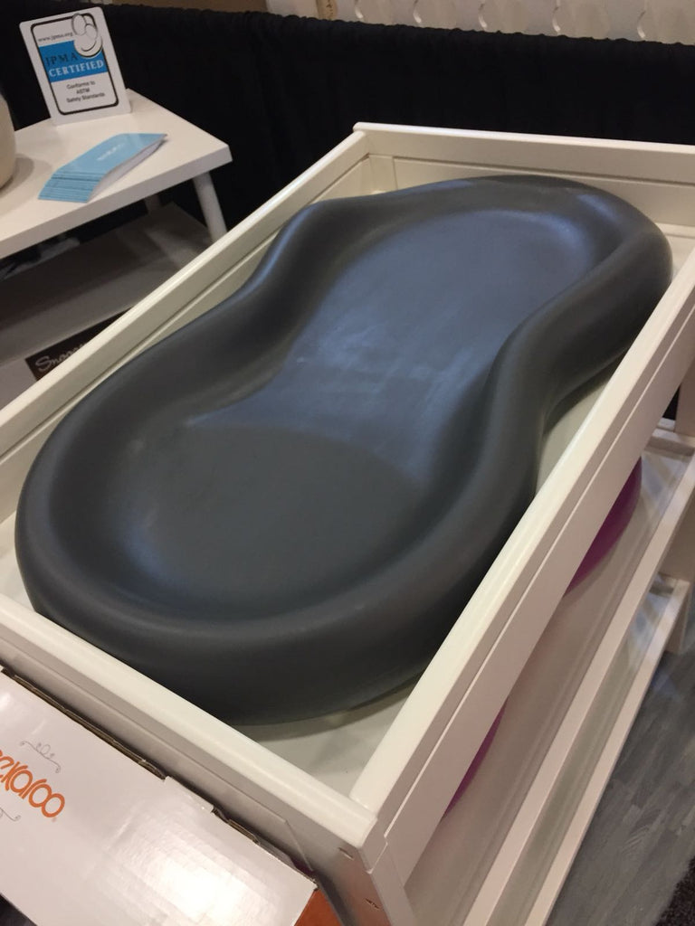 NEW Keekaroo Peanut Changer in Slate Grey! | Pish Posh Baby NEW Keekaroo Peanut Changer in Slate Grey! | Pish Posh Baby