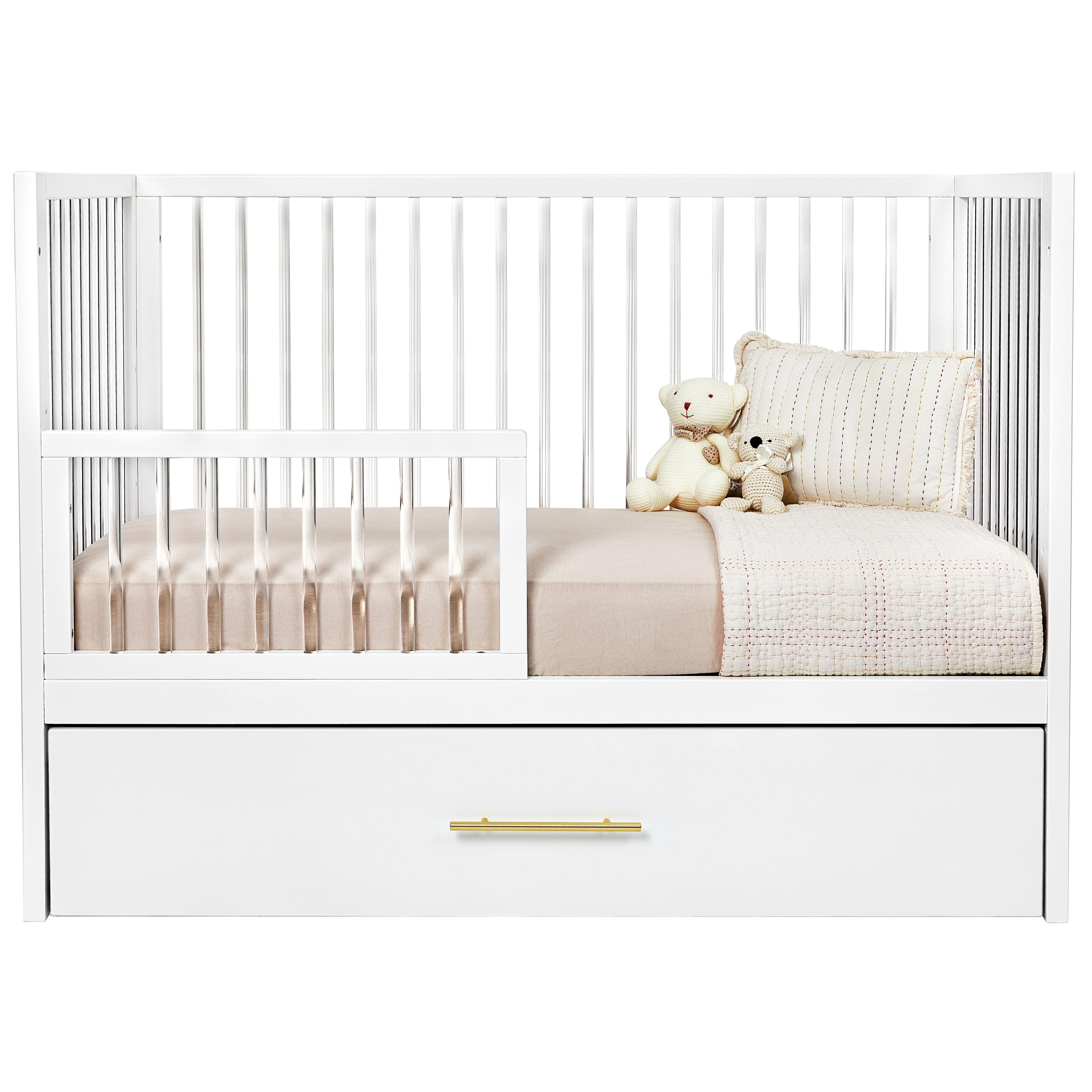 Hush Crib with Trundle Gold Handle