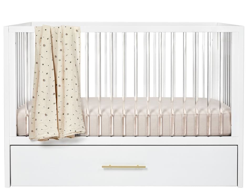 Hush Crib with Trundle Gold Handle