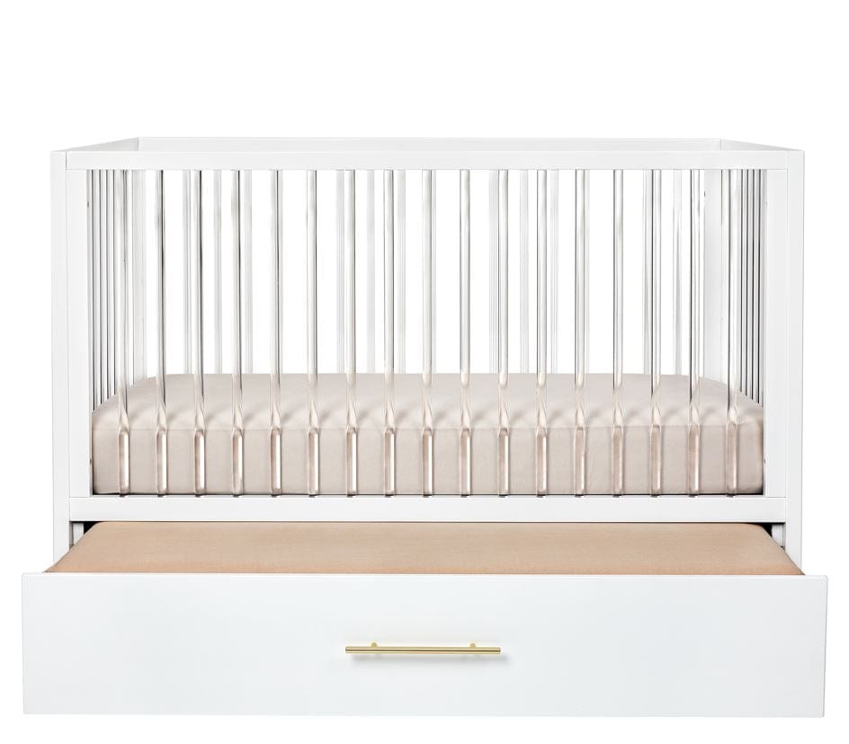 Hush Crib with Trundle Gold Handle