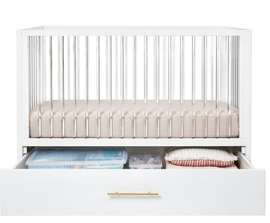 Hush Crib with Trundle Gold Handle