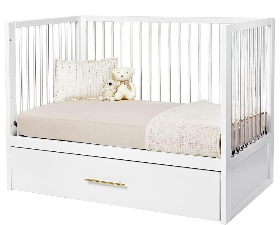 Hush Crib with Trundle Gold Handle