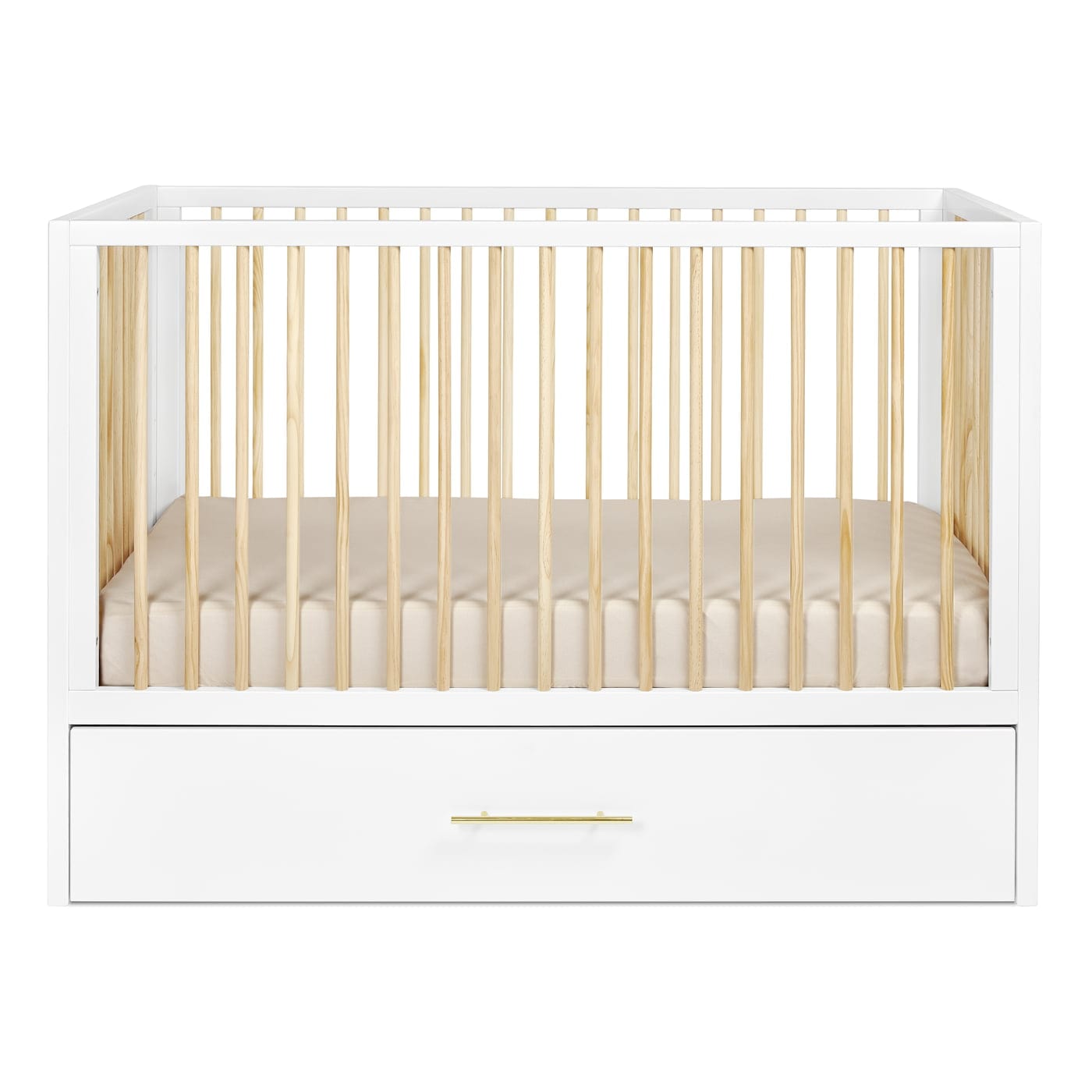 Hush Crib with Trundle Gold Handle