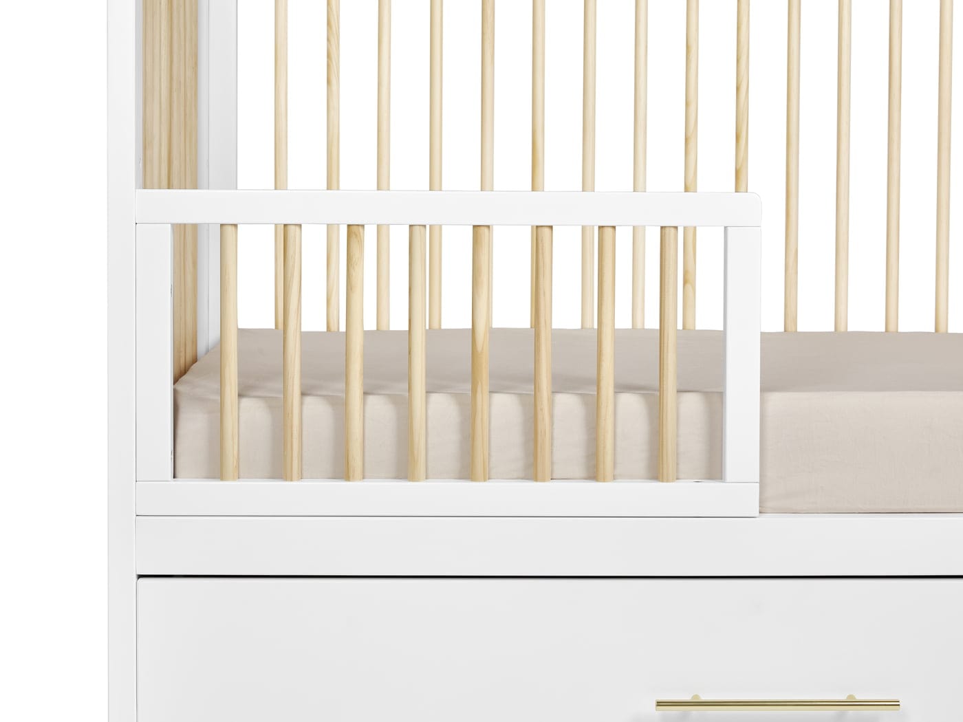 Hush Crib with Trundle Gold Handle