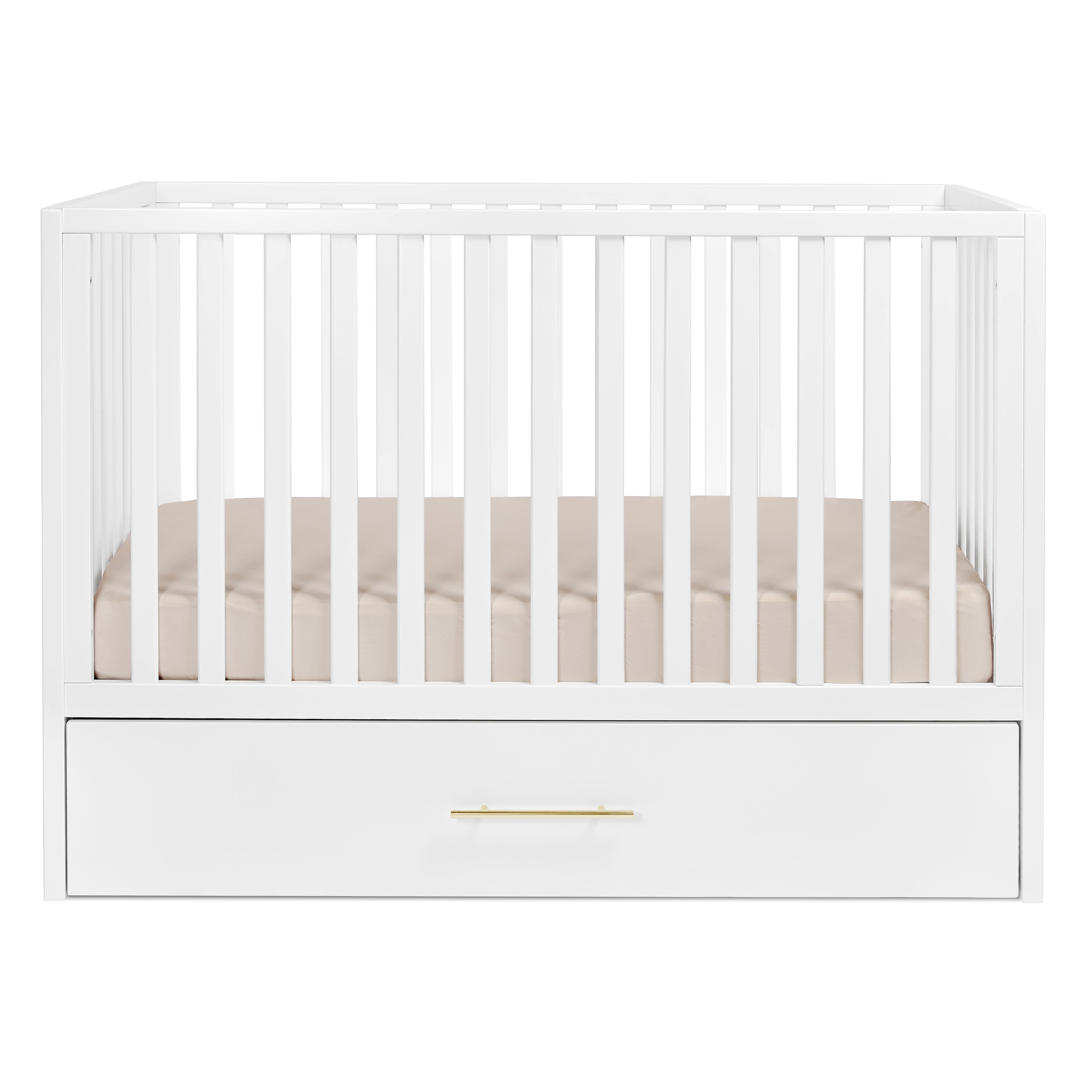 Hush Crib with Trundle Gold Handle