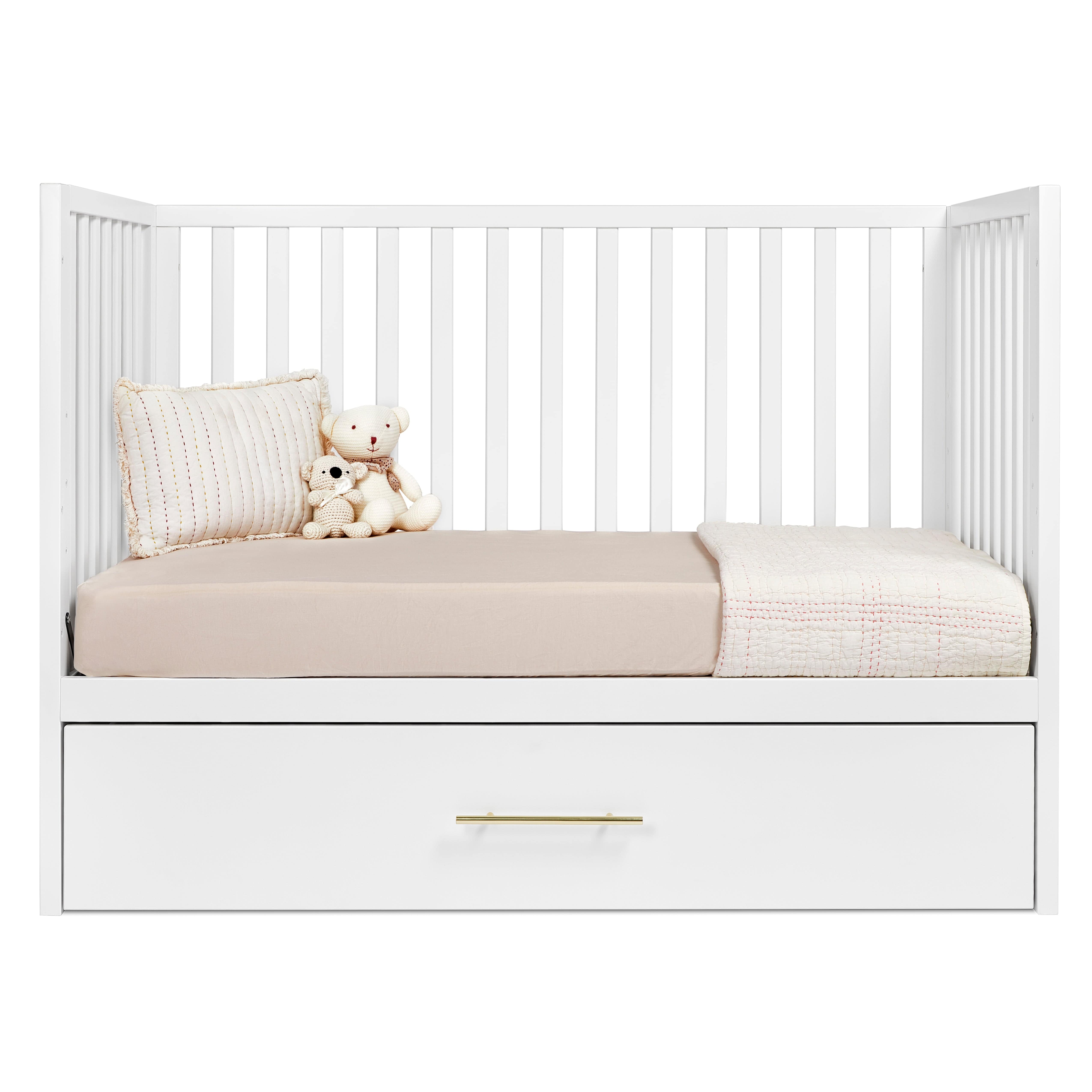 Hush Crib with Trundle Gold Handle