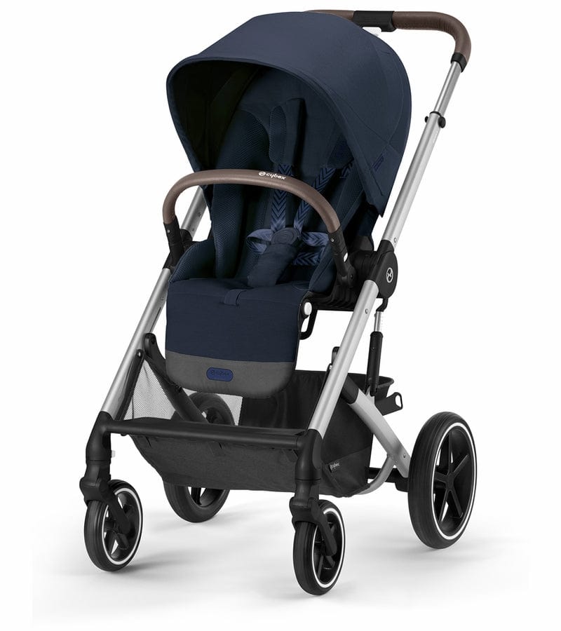 Cybex Balios S Lux 2 Stroller - Silver + Moon Black Seat Pack